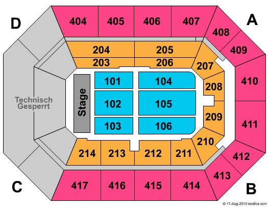 SAP Arena Seating Chart